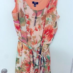 Summer flowing floral dress